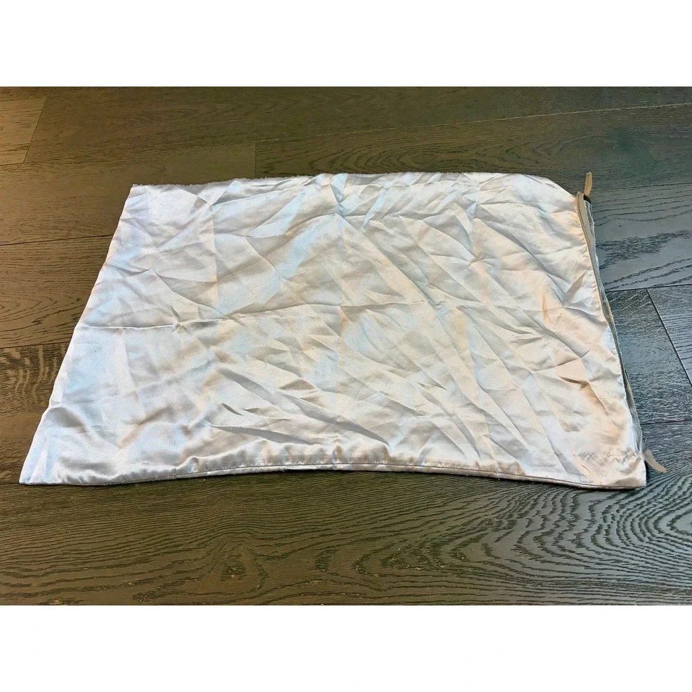 Satin Fabric Pillowcase dark gray standard